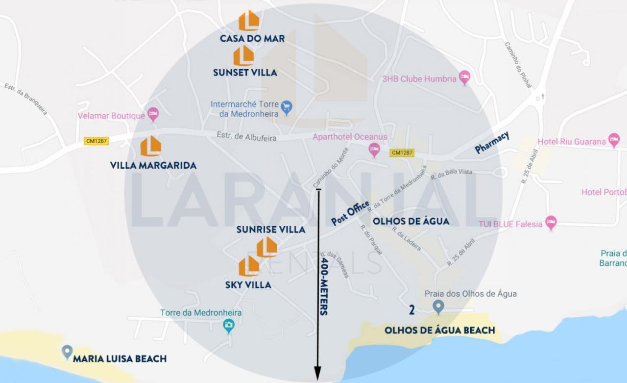 Sunset Villa By Laranjal Rentals Olhos de Agua  Exterior foto
